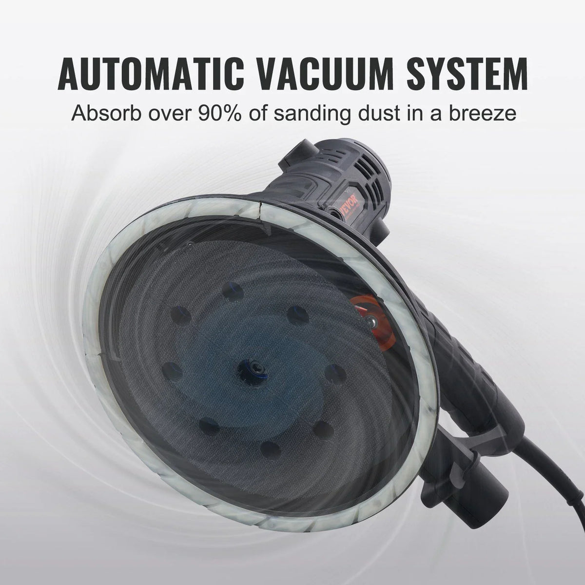 2026 New 800W Electric Drywall Sander with Dust Extraction, Adjustable RPM 1200-2300, Brush Motor for Efficient Wall Sanding & Polishing