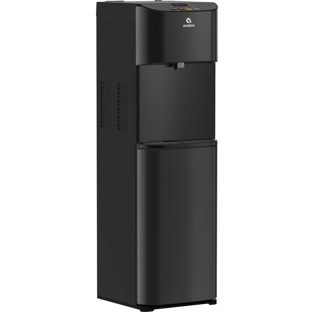 2026 New Avalon Electric Bottleless Water Cooler Water Dispenser - 3 Temperatures, Digital Clock with Temperature Control, Self Cleaning, Black Stainless Steel