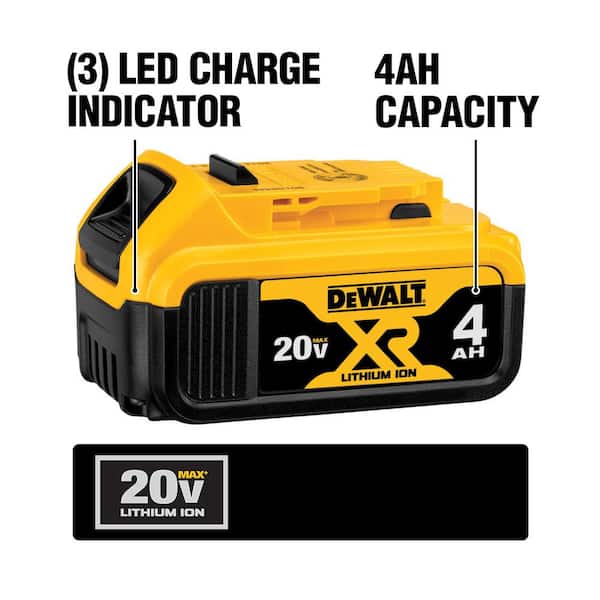 2026 New20V MAX Lithium-Ion Cordless Brushless 4 Tool Combo Kit with (2) 4.0Ah Batteries, Charger, and Kit Bag