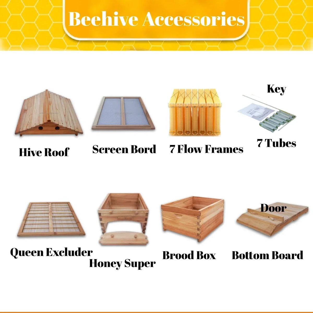 2026 NewBee Hive with Tap and Flow Hive Frame Complete Beehive Kit for Beginners
