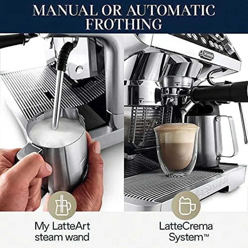 2026 NewDe'Longhi EC9665M La Specialista Maestro Espresso Machine, Stainless Steel, Silver,Black
