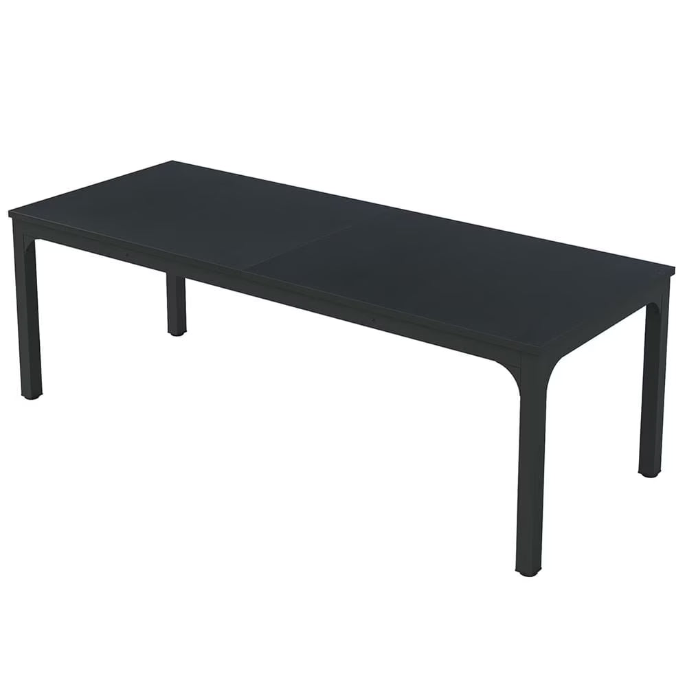 2026 NewKepooman Dining Table, Kitchen Table,Rectangular Dining Table, 78 inch Long Kitchen Table for 6-8 People, Black