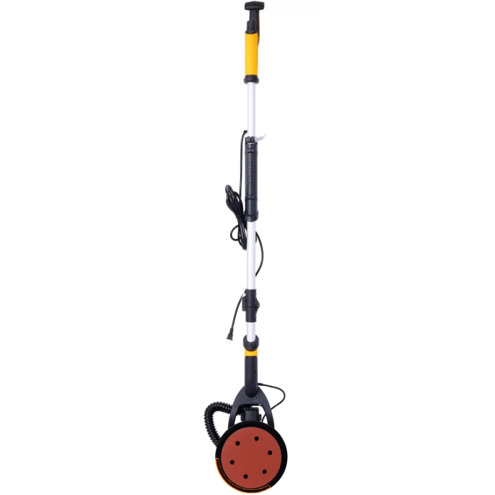 2026 NewDrywall Sander, 780W Electric Drywall Sander with Vacuum Dust Collection 6.5A Motor Dustless Floor Sander with Variable Speed 900-1800RPM, LED Light, Extendable & Foldable Handle,