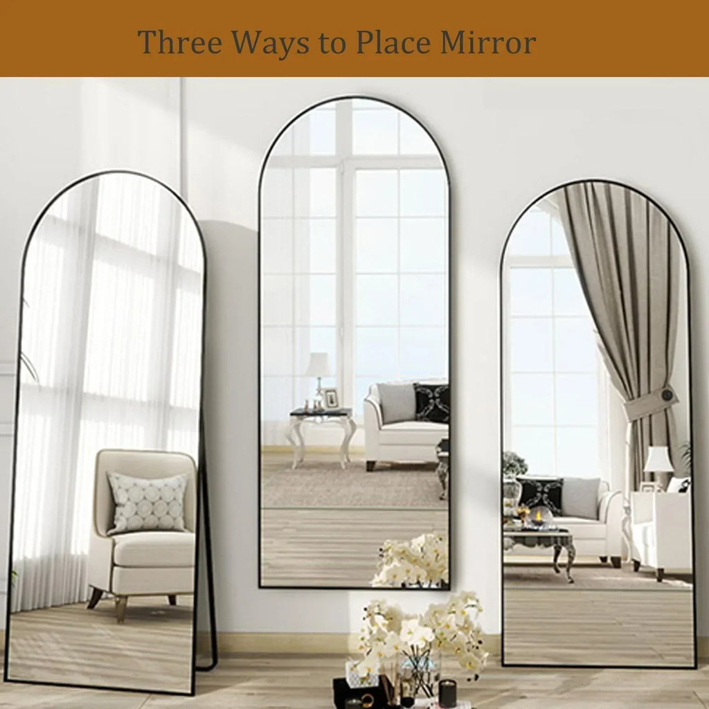 2026 NewArched Full Length Mirror, 71"x26" Large Floor Standing Body Mirror with Stand, Gold