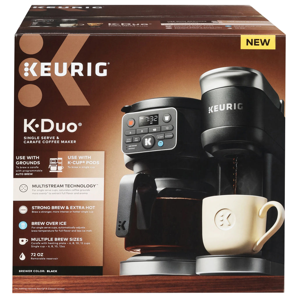 2026 NewKeurig K-Duo Gen 2 Hot & Iced Single Serve & Carafe Coffee Maker
