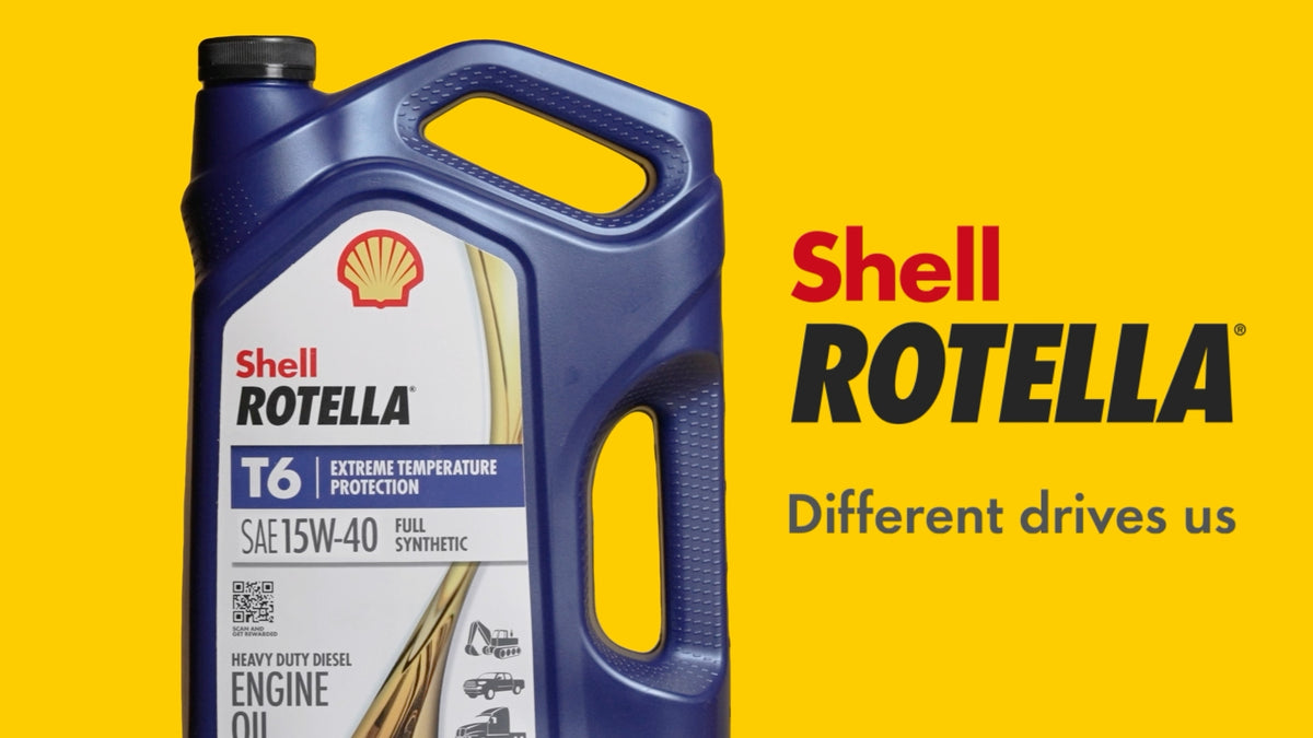 Shell Rotella T6 Full Synthetic 5W-40 Diesel Engine Oil, 1 Gallon