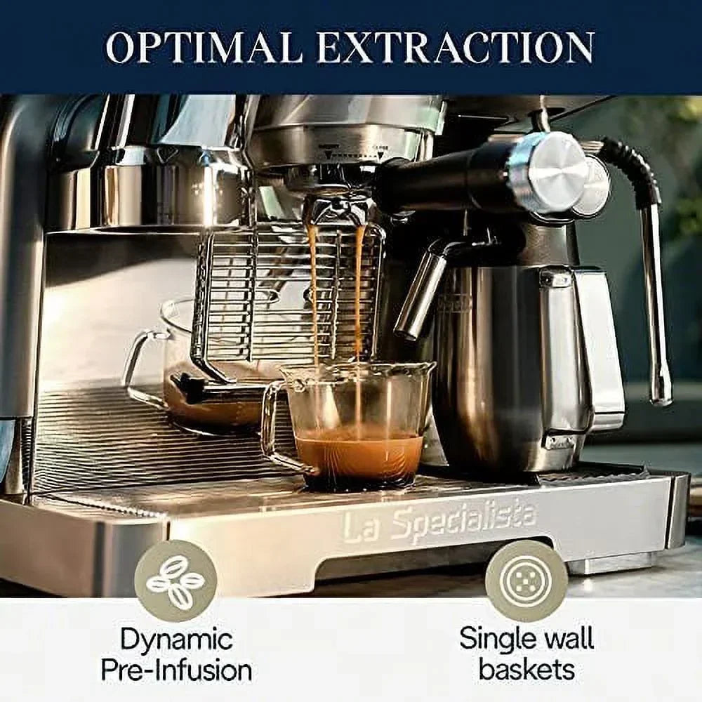 2026 NewDe'Longhi EC9665M La Specialista Maestro Espresso Machine, Stainless Steel, Silver,Black