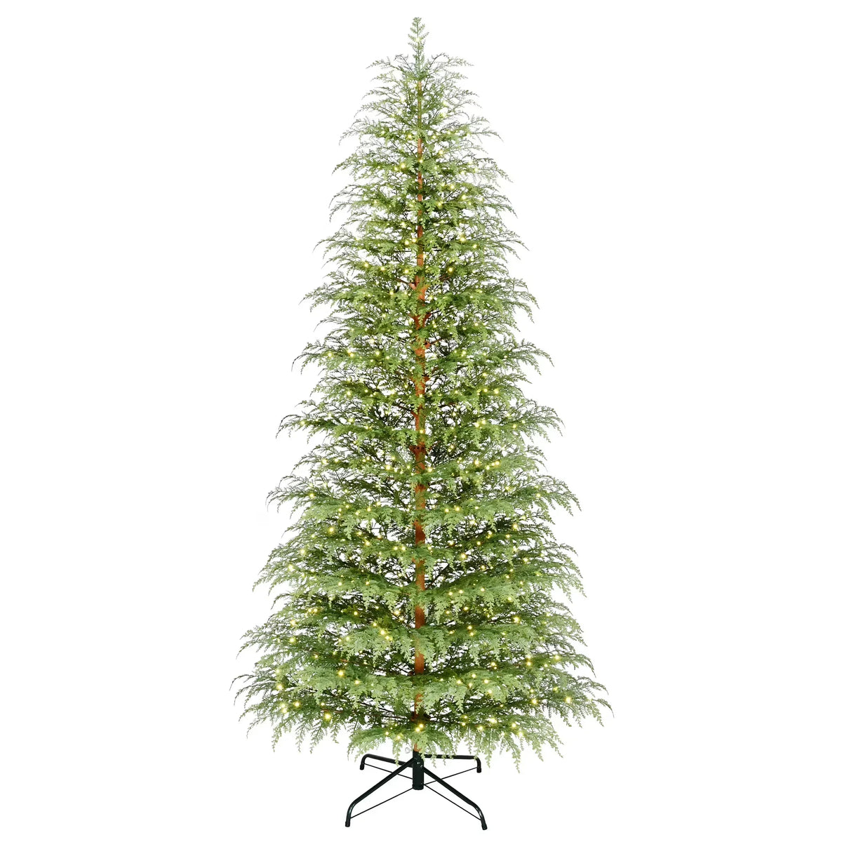 2026 New9' Pre-Lit Green Cypress Artificial Christmas Tree with 600 Warm White Twinkle LED Lights, by My Texas House