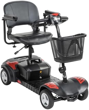 Drive Medical Scout Compact Travel Power Scooter, 4 Wheel Design