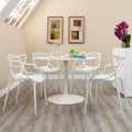 2026 NewModway Entangled Dining Set Set of 4 in White