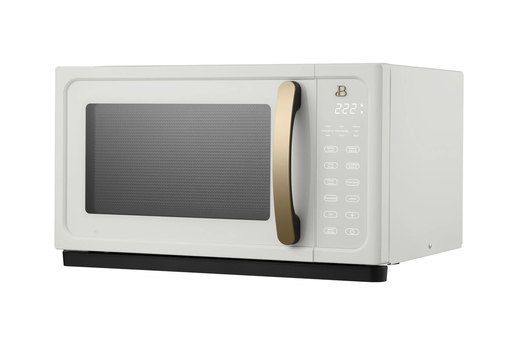 2026 NewBeautiful 1.1 Cu ft 1000 Watt, Sensor Microwave Oven, White Icing by Drew Barrymore, New
