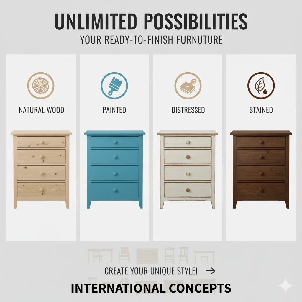 2026 NewInternational Concepts Solid Wood Shaker Bookcase, 72 in H
