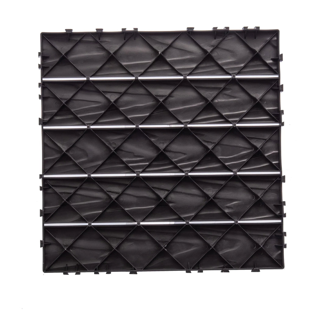 76 - Pack Plastic Interlocking Deck Tiles - 68.80 Sq.ft Outdoor Plastic Flooring Super Durable & Waterproof All