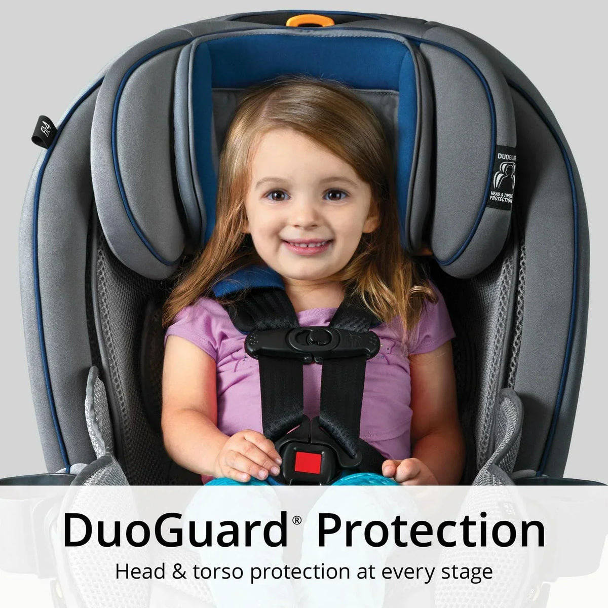 2026 NewChicco Fit4 Adapt 4-in-1 Convertible Car Seat - Vapor (Grey)