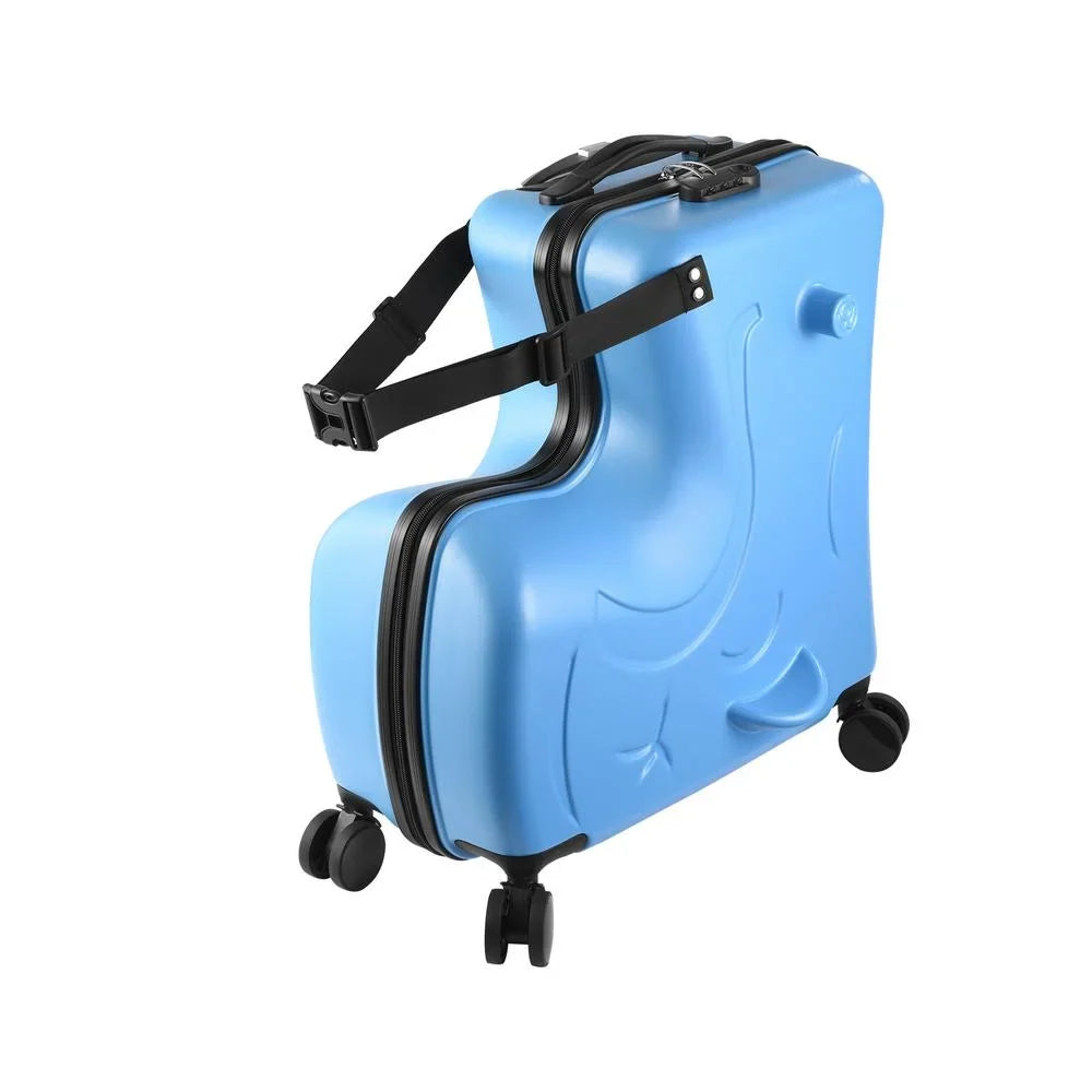 2026 NewTOHU Kids Luggage, Kids Ride-on Luggage with Spinner Wheels Suitcase, Kid's Ride-On Suitcase Help Your Child Relax