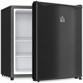 HomCom Mini Freezer Countertop 1.1 Cu.Ft Compact Upright Freezer with Removable Shelves Reversible Door for Home Dorm Apartment and Office Black