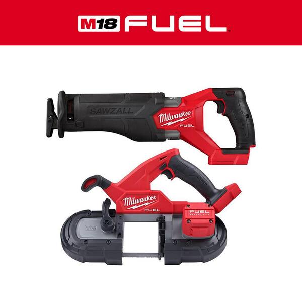 2026 NewM18 FUEL GEN-2 18V Lithium-Ion Brushless Cordless SAWZALL Reciprocating Saw with Compact Bandsaw (Tool-Only)