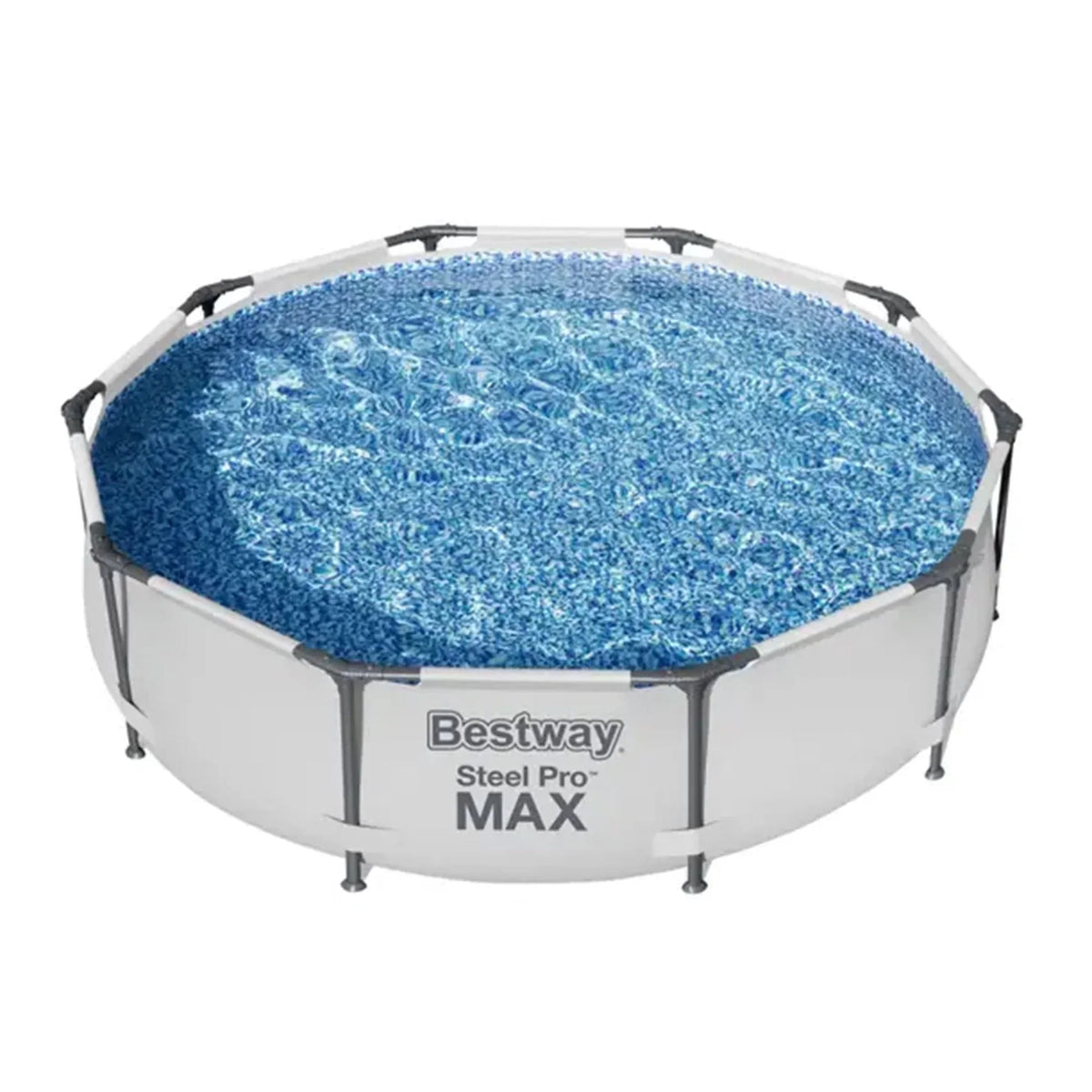2026 NewBestway Steel Pro MAX 10'x30" Above Ground Outdoor Swimming Pool with Pump Metal frame pools Round