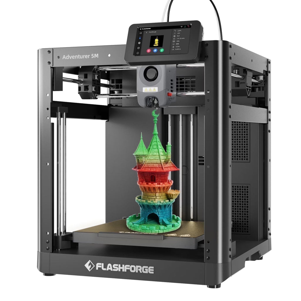 2026 NewFlashforge Adventurer 5M 3D Printer, Fully Auto Leveling & 600mm/s High Speed Printing, Black
