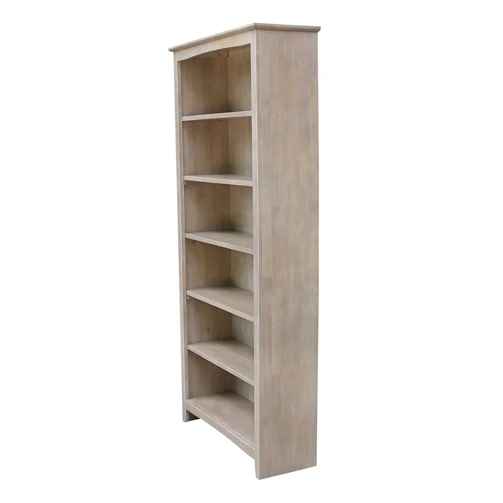 2026 NewInternational Concepts Solid Wood Shaker Bookcase, 72 in H
