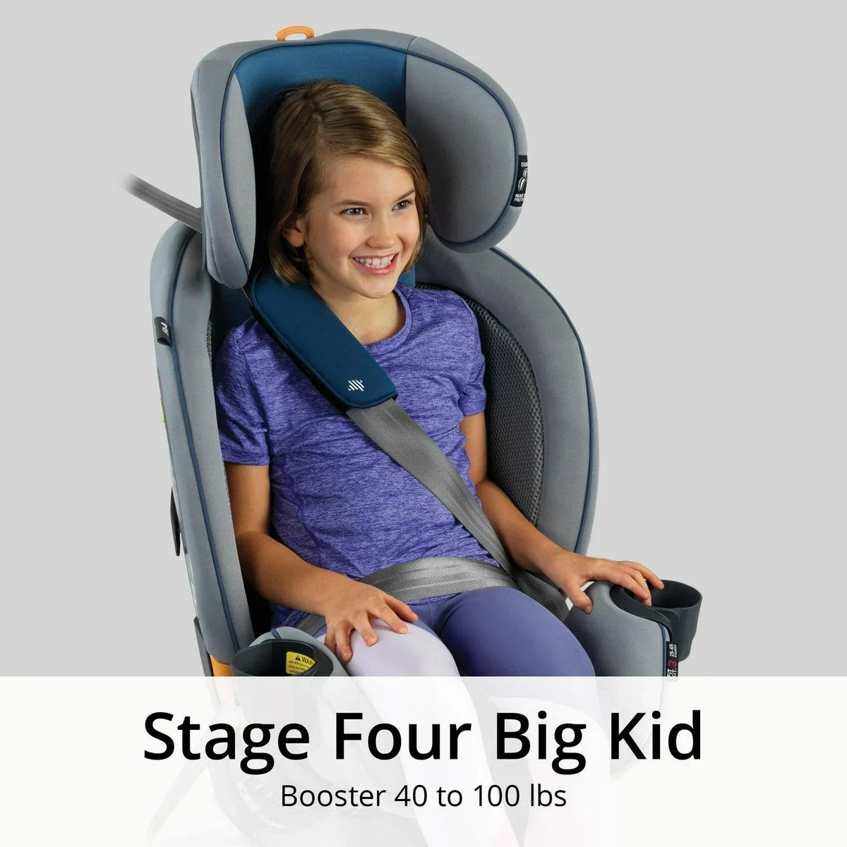 2026 NewChicco Fit4 Adapt 4-in-1 Convertible Car Seat - Vapor (Grey)