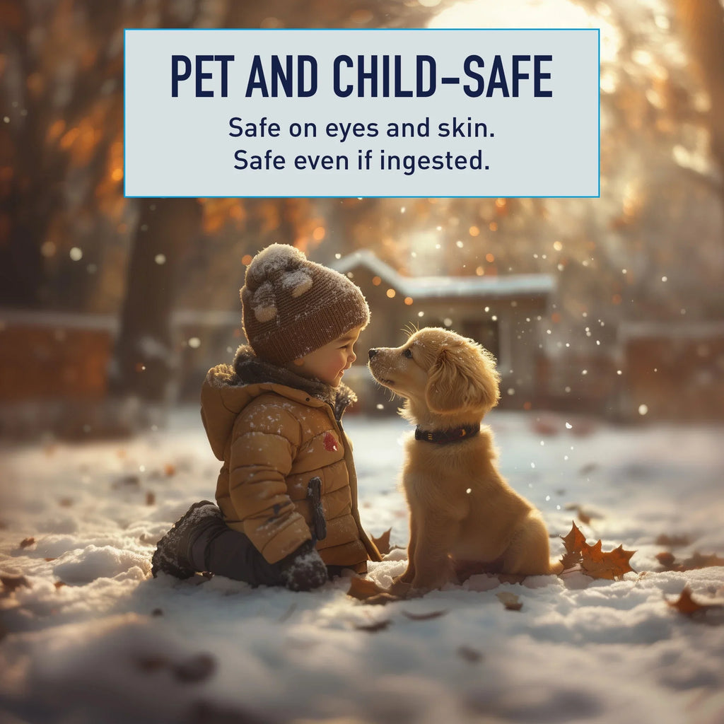 2026 NewSafe Paw Pet Safe Ice Melt, 100% Salt and Chloride free with Traction Agent, Non-Toxic, Fast Acting, Lasts 3X Longer -C 35 Lbs