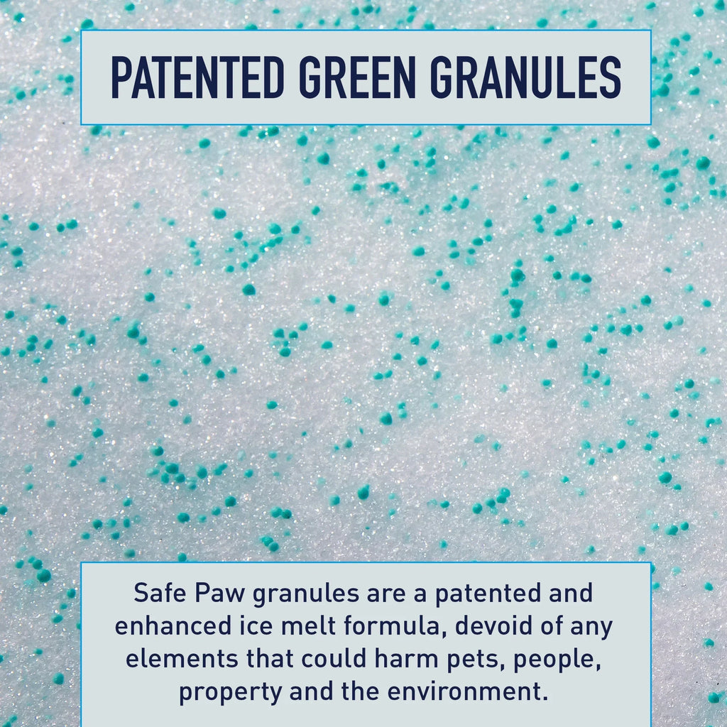 2026 NewSafe Paw Pet Safe Ice Melt, 100% Salt and Chloride free with Traction Agent, Non-Toxic, Fast Acting, Lasts 3X Longer -C 35 Lbs