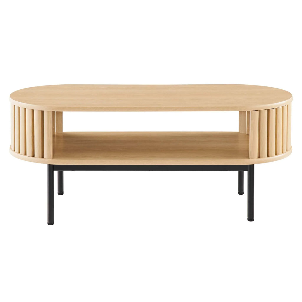 2026 NewModway Fortitude Wood Coffee Table in Walnut Black