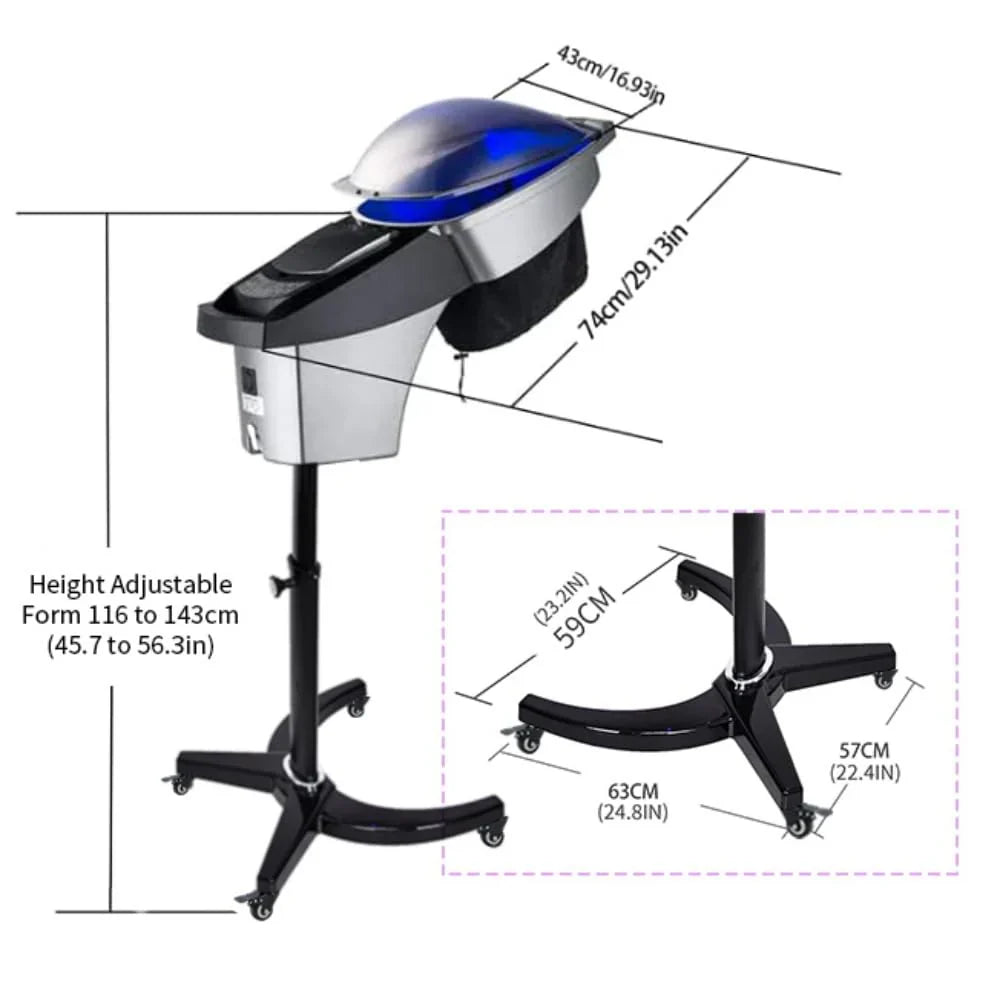 Hair Salon Professional O3 Ozone Micro Mist Hair Steamer Accelerator Color Processor Hair Care