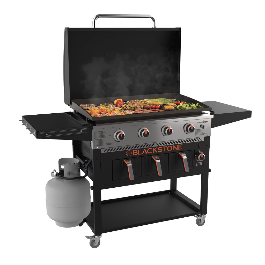 2026 New4-Burner 36" Griddle with Air Fryer and Hood