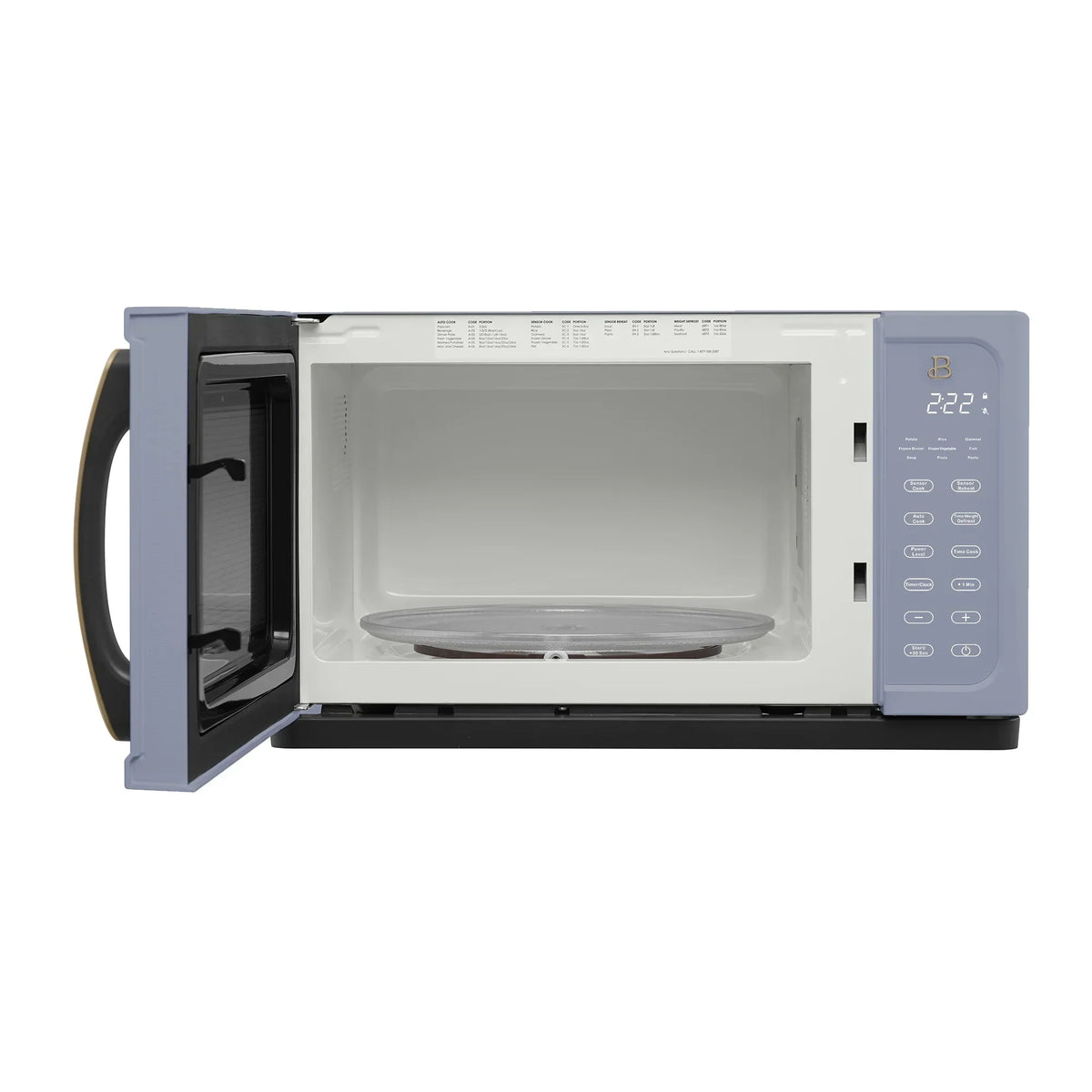 2026 NewBeautiful 1.1 Cu ft 1000 Watt, Sensor Microwave Oven, White Icing by Drew Barrymore, New