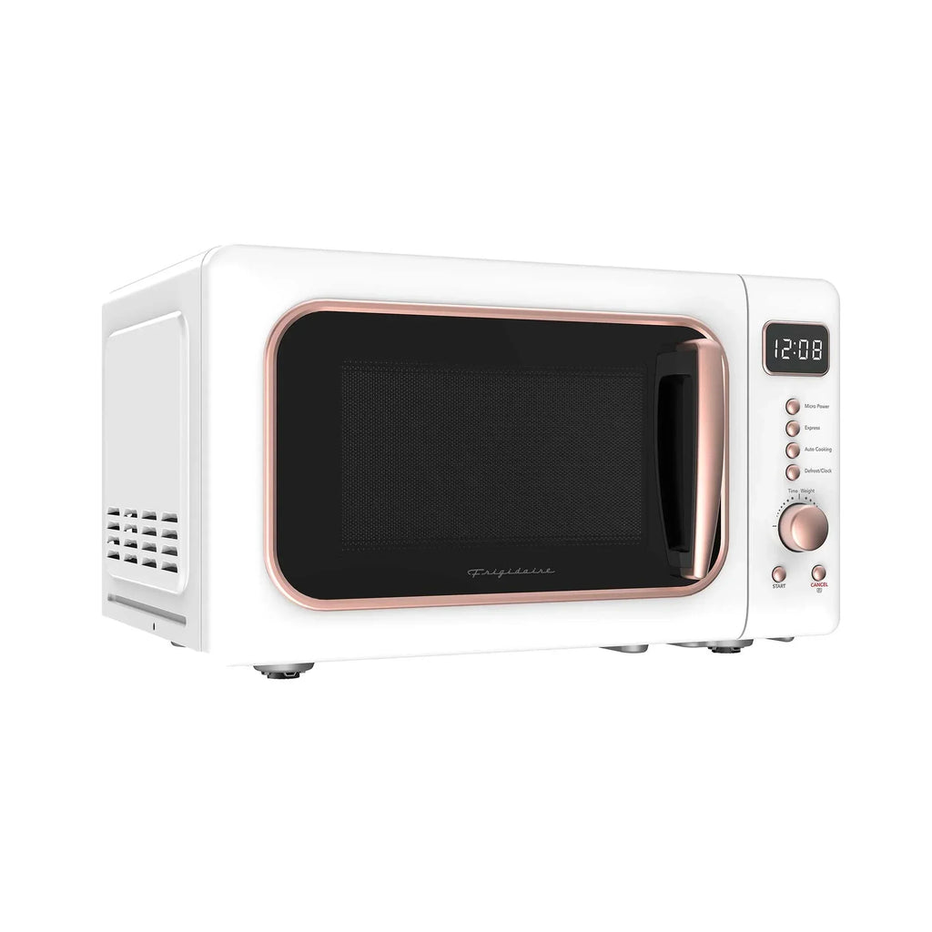 2026 NewFrigidaire 0.7 Cu. Ft. Retro Countertop Microwave Oven, Black and Gold