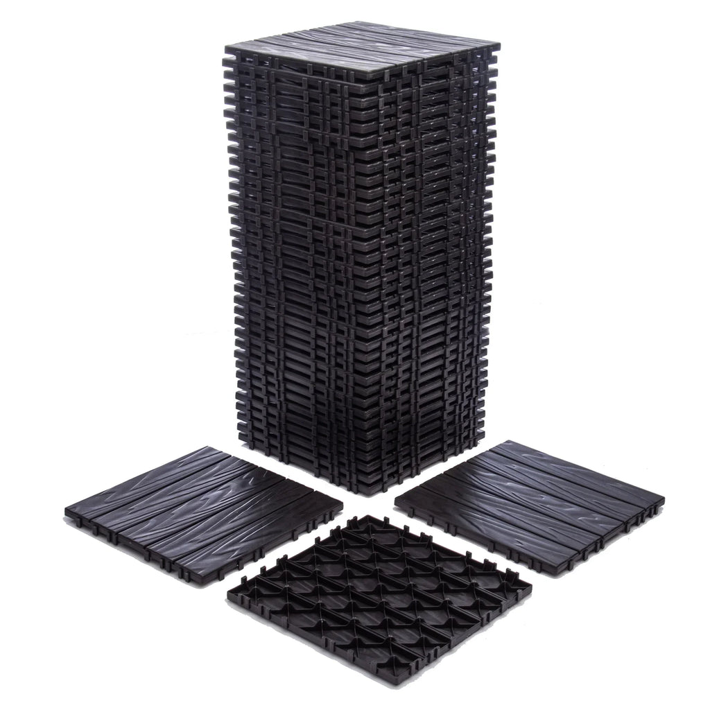 2026 New76-Pack Plastic Interlocking Deck Tiles - 68.80 Sq.Ft Outdoor Plastic Flooring Super Durable & Waterproof All-Weather Indoor/Outdoor