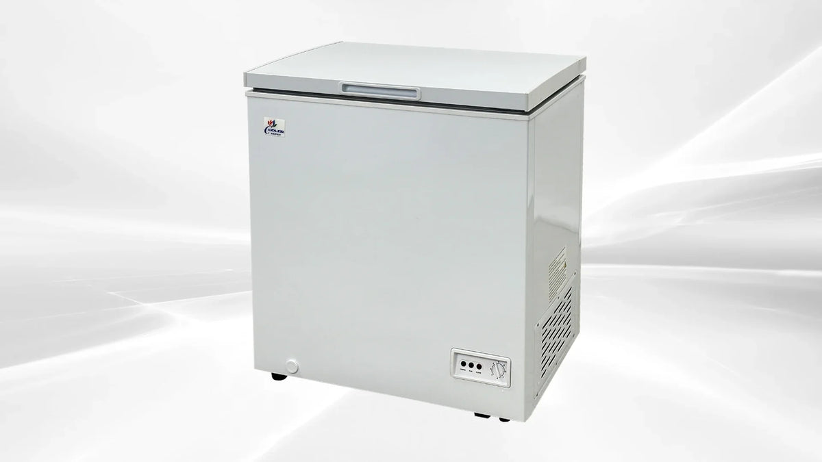 2026 New5 Cu ft 30 " Commercial Freezer Chest freezer White Stand Alone Solid Flat Top w/Storage Baskets
