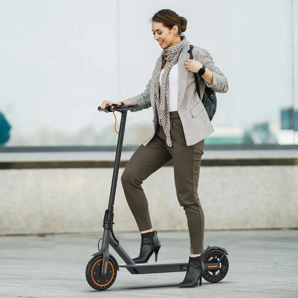 2026 NewElectric scooter, 350W/500W powerful motor, 8.5"/10" solid rubber tires, 19/22 mph, 28/21/12 mile range, dual brakes