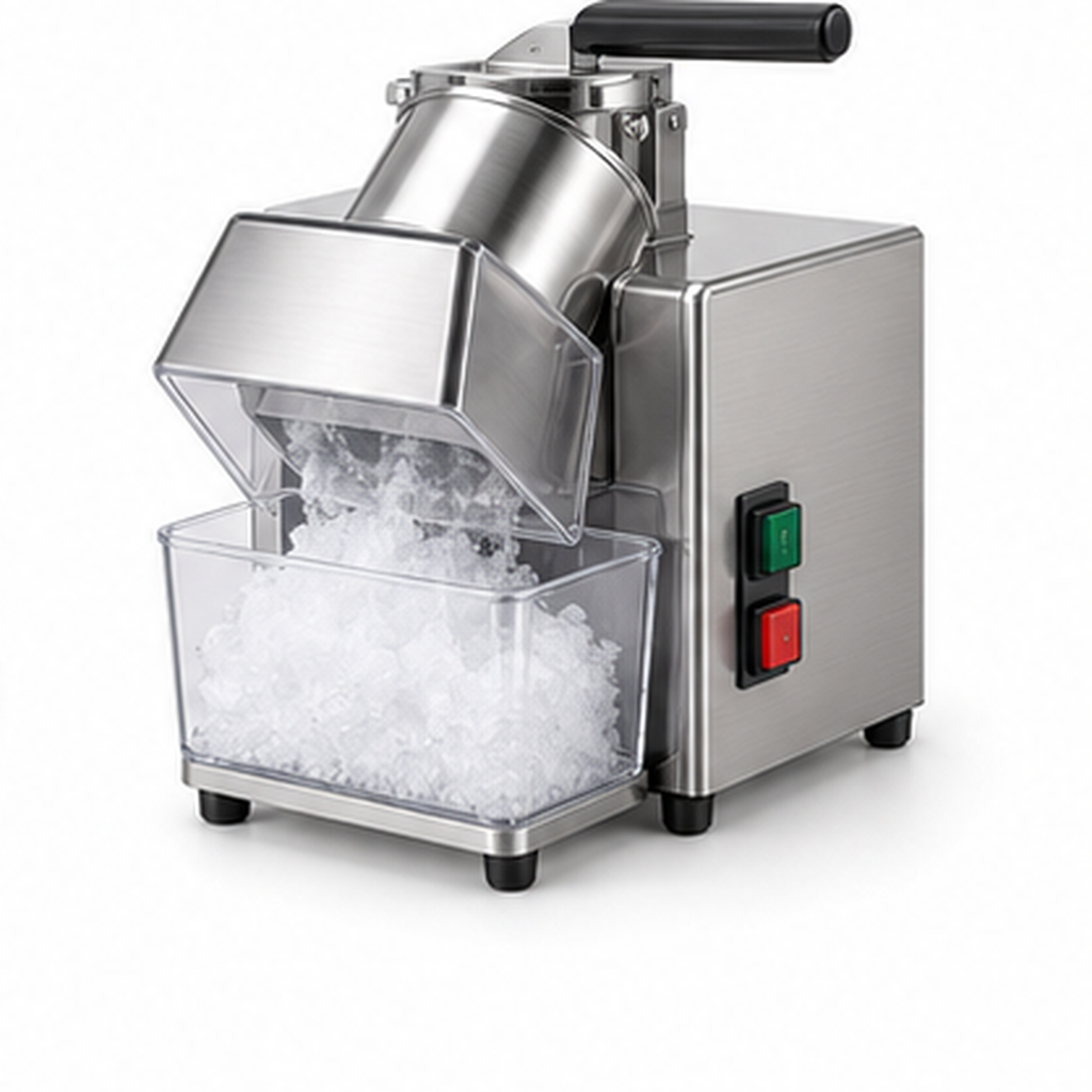 Gilati 18.5 in. 85lbs./24-Hour Commercial Freestanding Crushed Ice Maker, Ice Crusher, Ice Shaver Machine in Stainless Steel WQ-300THD