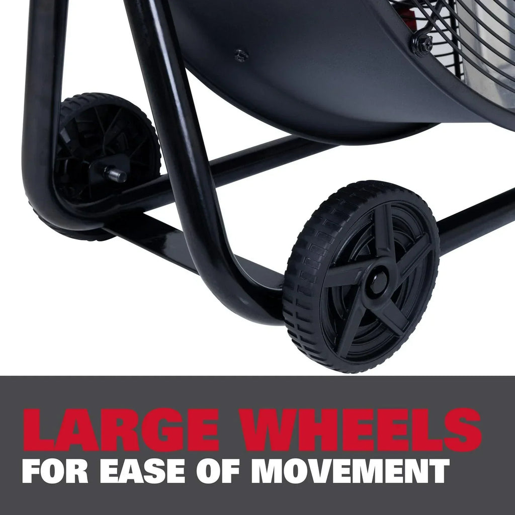 2026 NewEcomax 24 Inch High Velocity Drum Floor Fan. Industrial. 3-Speed. Adjustable Tilt