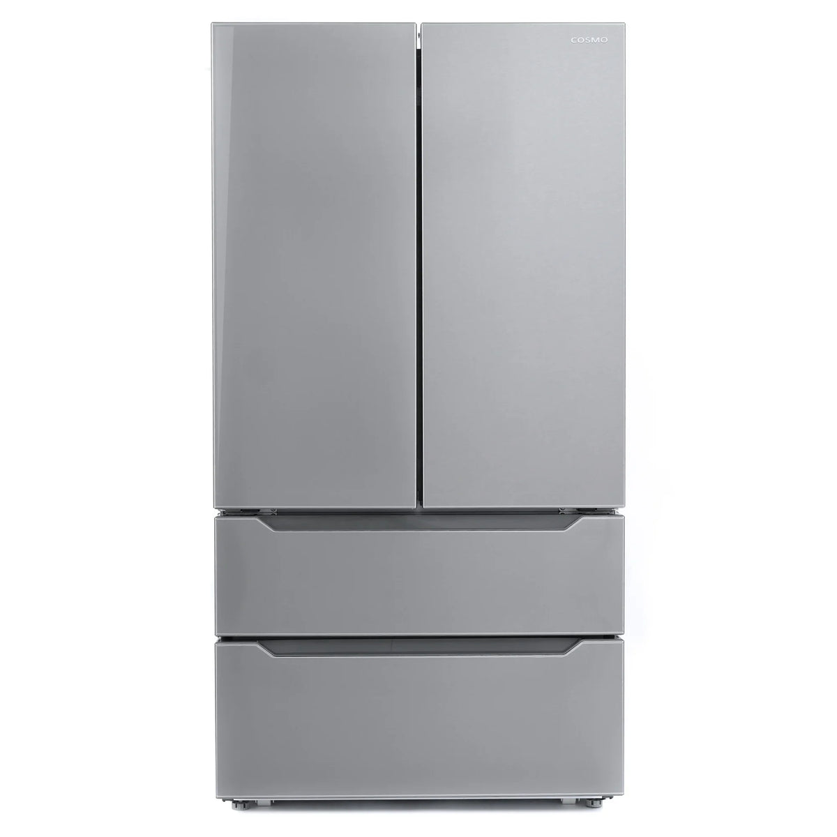 2026 NewCosmo 5 Piece Kitchen Appliance Packages with 30" Freestanding Electric Range 30" Island Range Hood 24" Built-in Fully Integrated Dishwasher French Door Refrigerator & 48 Bottle Wine Refrigerator