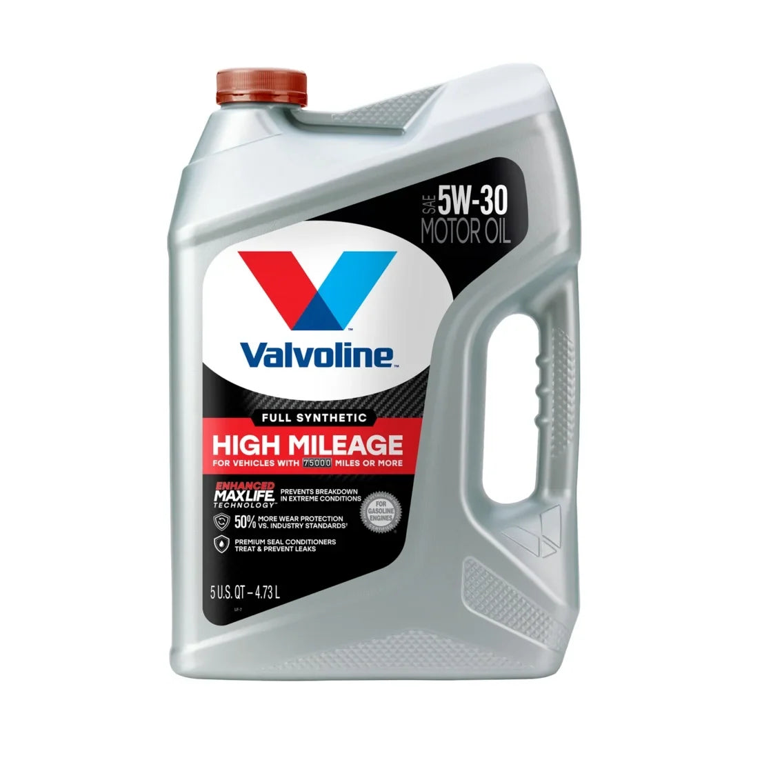 2026 NewValvoline Full Synthetic High Mileage MaxLife 5W-30 Motor Oil 5 QT, Case of 3