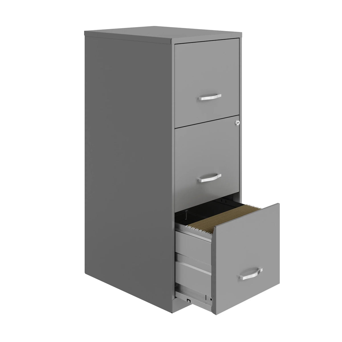 2026 NewSpace Solutions 18" Deep 3 Drawer Smart Letter Width Vertical File Cabinet, Navy