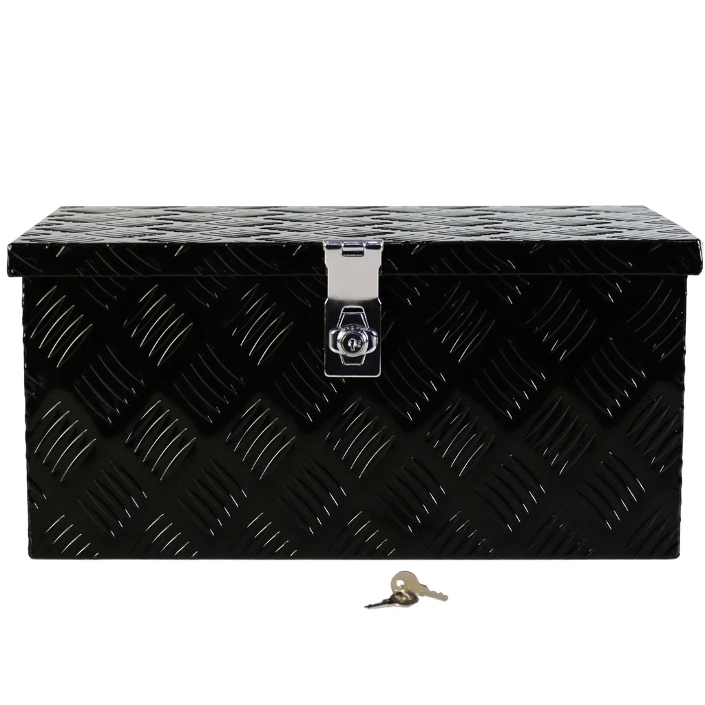 2026 New 20'' Metal Truck Tool Box, Aluminum Tool Box Storage Organizer for Truck Bed Trailer Pickup ATV, Lockable Tools Underbody Organizer W/Side Handle