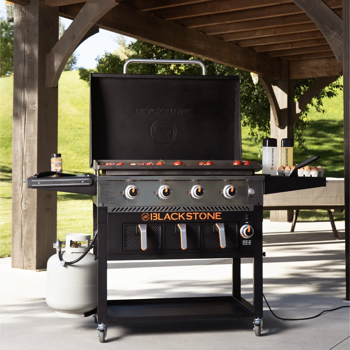 2026 New4-Burner 36" Griddle with Air Fryer and Hood