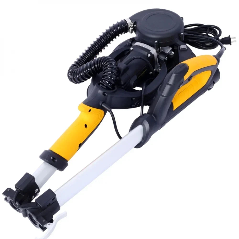 2026 NewDrywall Sander, 780W Electric Drywall Sander with Vacuum Dust Collection 6.5A Motor Dustless Floor Sander with Variable Speed 900-1800RPM, LED Light, Extendable & Foldable Handle,