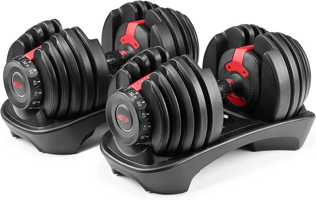 2026 NewBowflex SelectTech 552 Adjustable Dumbbells (pair), 2.3–23.8 kg, space-saving home fitness equipment