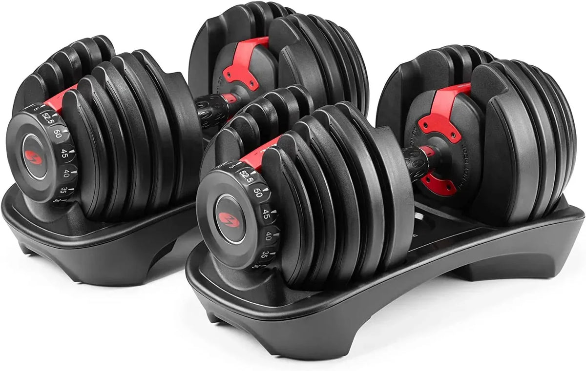 2026 NewBowflex SelectTech 552 Adjustable Dumbbells (pair), 2.3–23.8 kg, space-saving home fitness equipment
