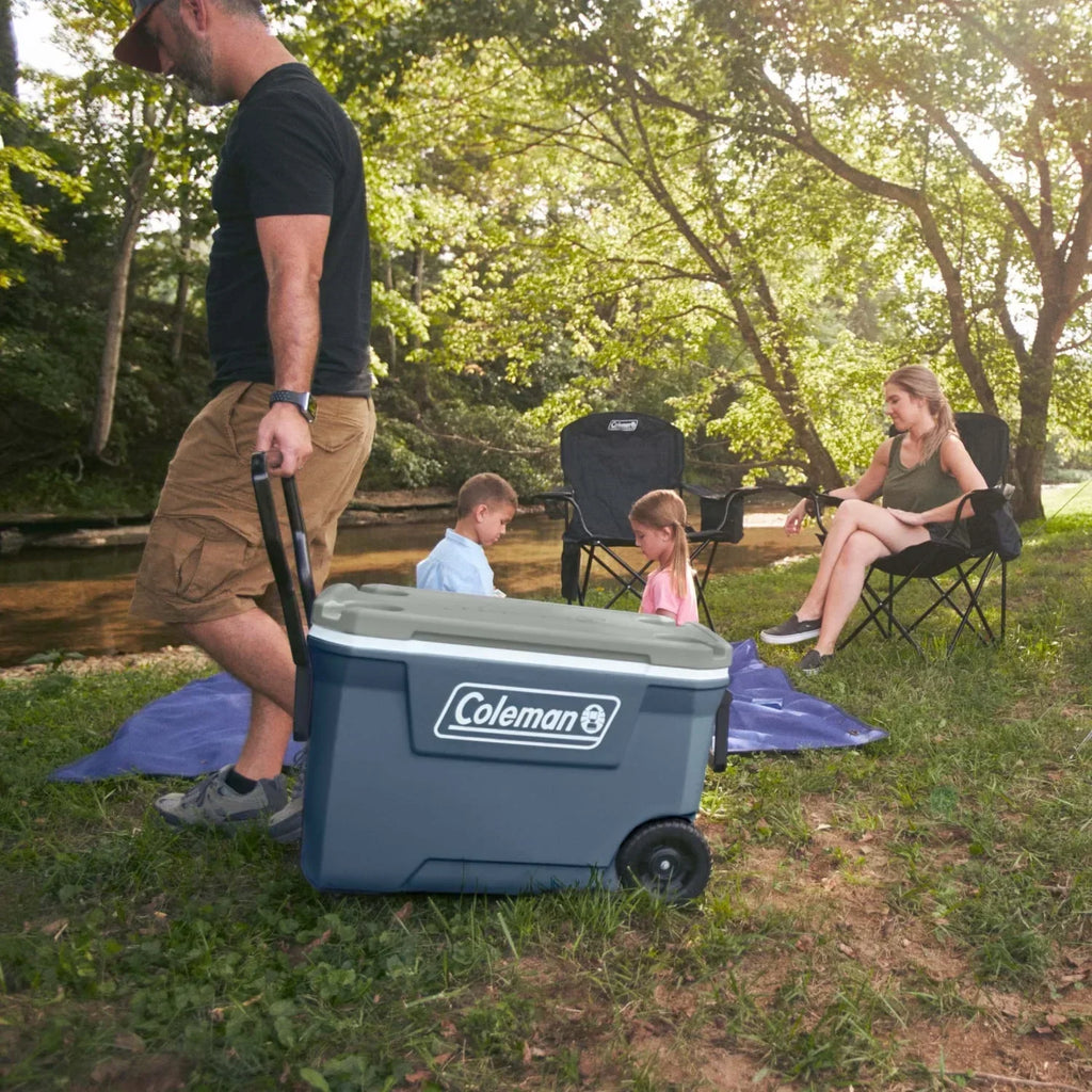 2026 NewColeman 316 Series 62QT Hard Chest Wheeled Cooler, Lakeside Blue