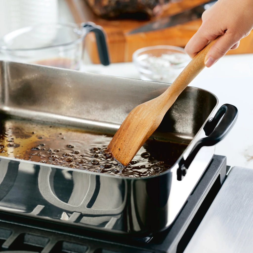 2026 New KitchenAid 5-Ply Clad 15x11.5 Inch Stainless Steel Roaster with Removable Rack, Induction Compatible, Metal Utensil, Broiler and Oven Safe to 500-F