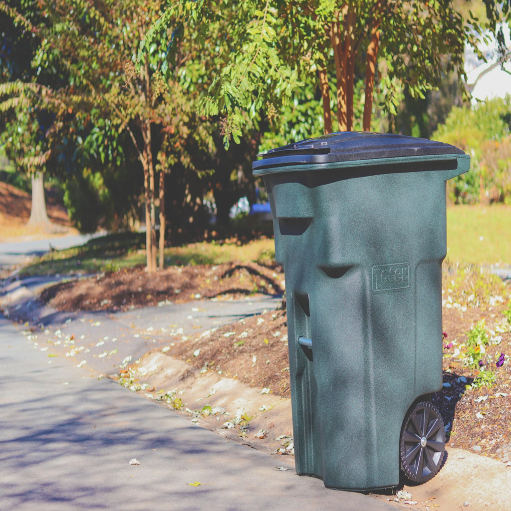 2026 NewToter Trash Can Greenstone With Wheels And Lid, 96 Gallon