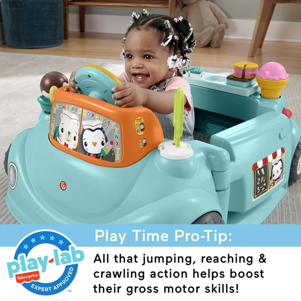 2026 NewFisher-Price 2-in-1 Sweet Ride Jumperoo Activity Center & Learning Toy for Infant and Toddler