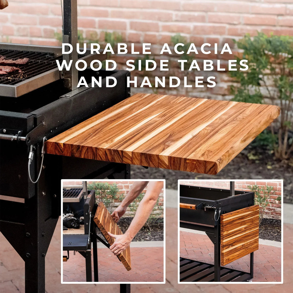 2026 NewBackyard Discovery Argentine Santa Maria XL Wood Fire & Charcoal Steel Grill, Asado Clamp